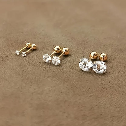 Ensemble de 3 paires de boucles d'oreilles élégantes