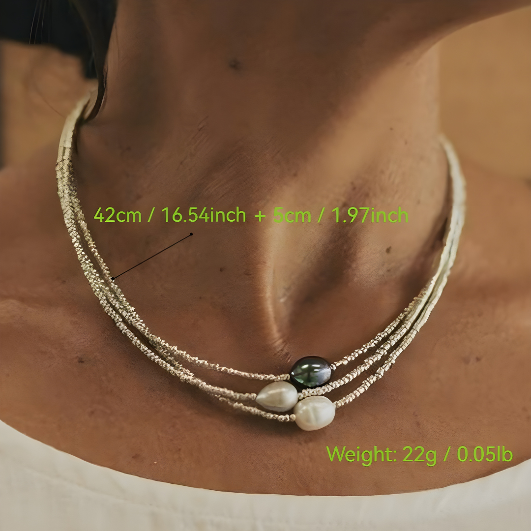 Collier de perles d'eau douce vintage