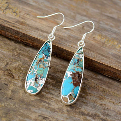 Boucles d'oreilles Chic en Jaspes Turquoise