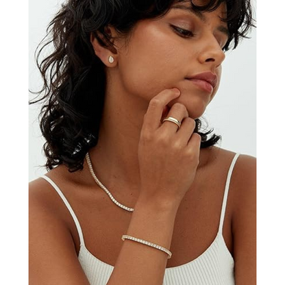 Valeria – Bracelet de tennis avec Moissanite