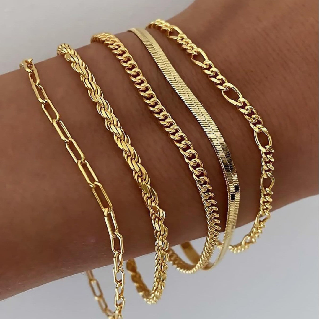 Ellen – Ensemble de bracelets en or