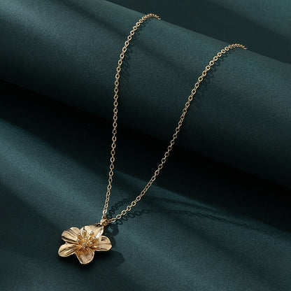 Fleuroux® | Collier de Fleurs en Or Fait Main