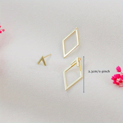 Boucles d'oreilles en forme de V intemporelles