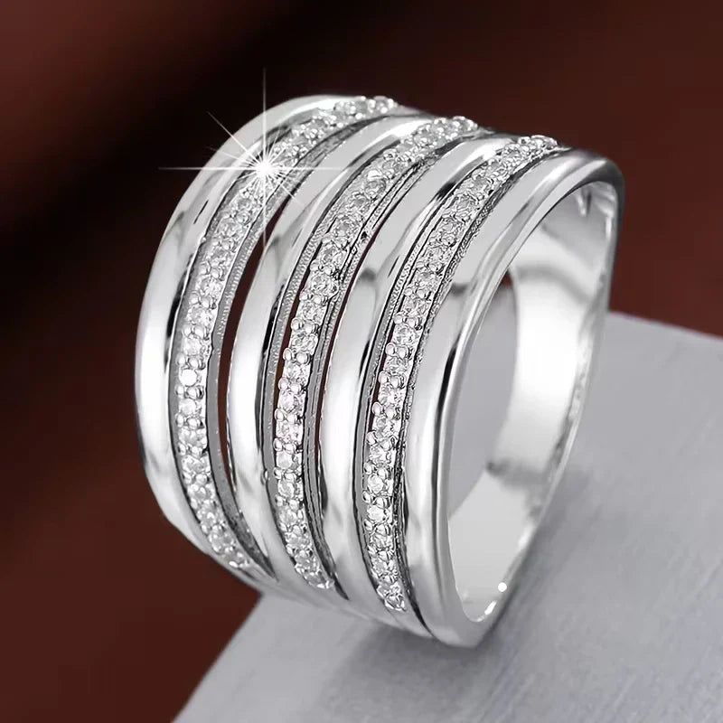 One – Bague Dames Multi-couche Minimaliste