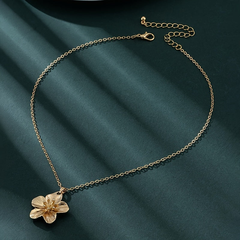 Fleuroux® | Collier de Fleurs en Or Fait Main