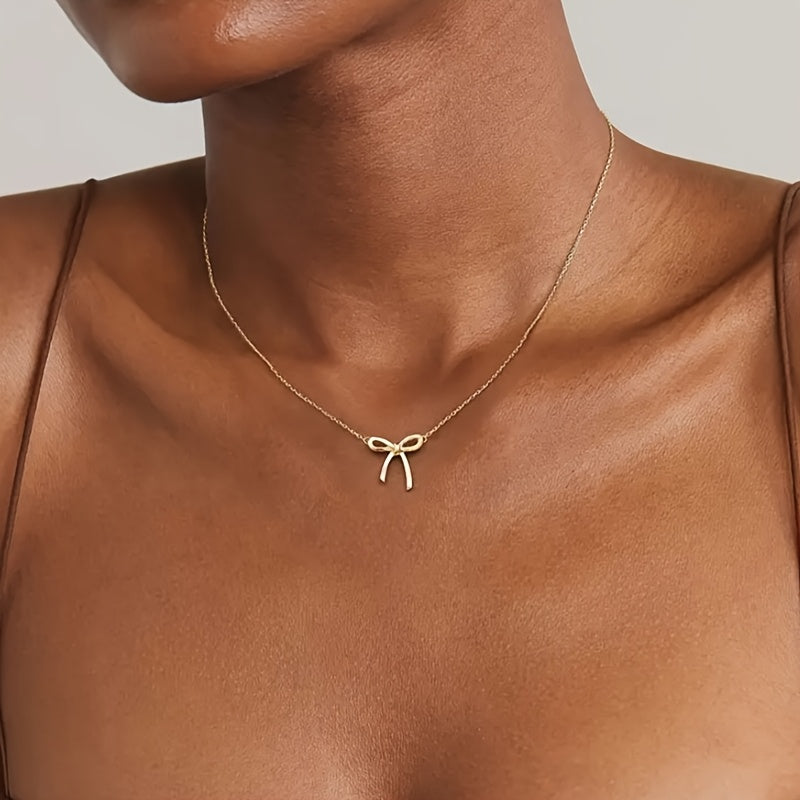 Fleuroux®| Collier en Rosette Fait Main en Ton Doré