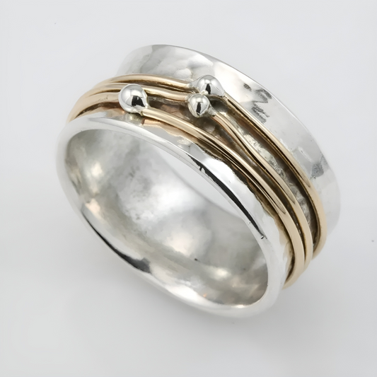 Bague Vintage Dorée en Argent