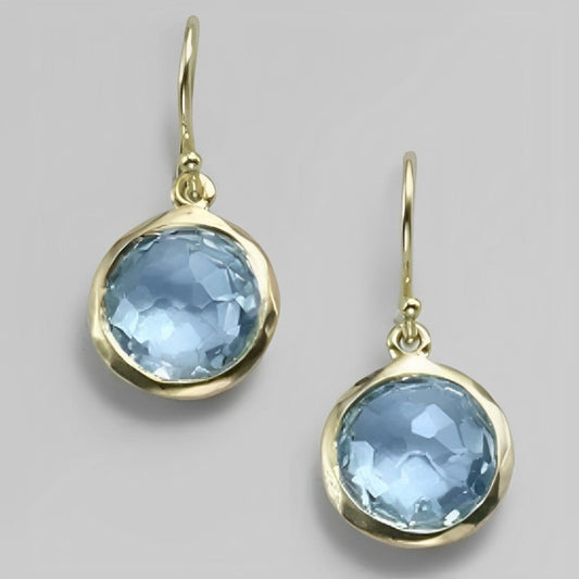 Boucles d'Oreilles Stiliga avec Cristal Bleu