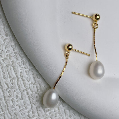 Boucles d'oreilles en perles élégantes