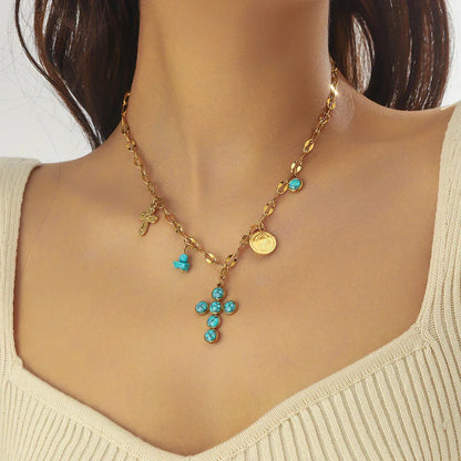 Collier Croisé Turquoise Exclusif