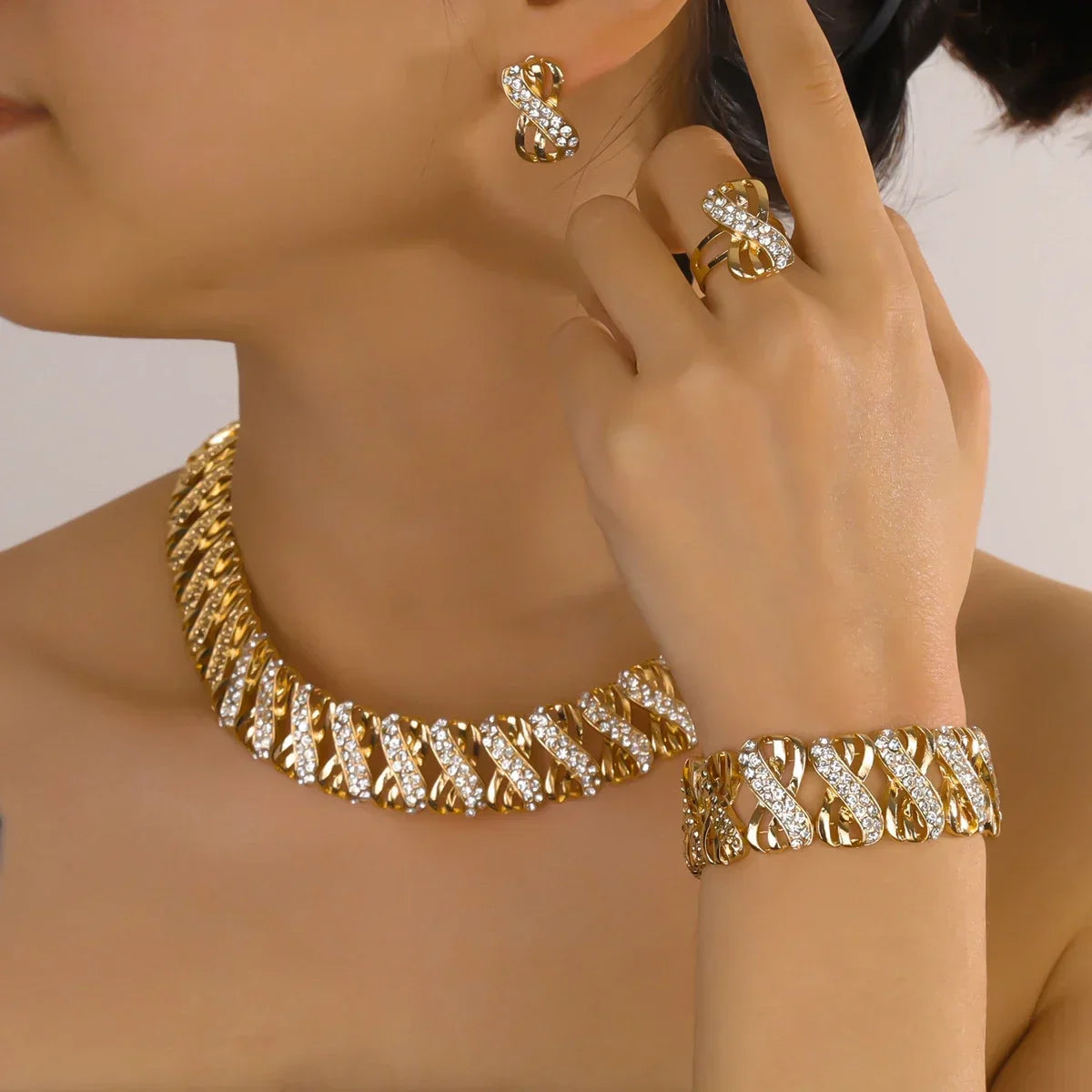 Fleuroux® | Ensemble de bijoux en or luxueux