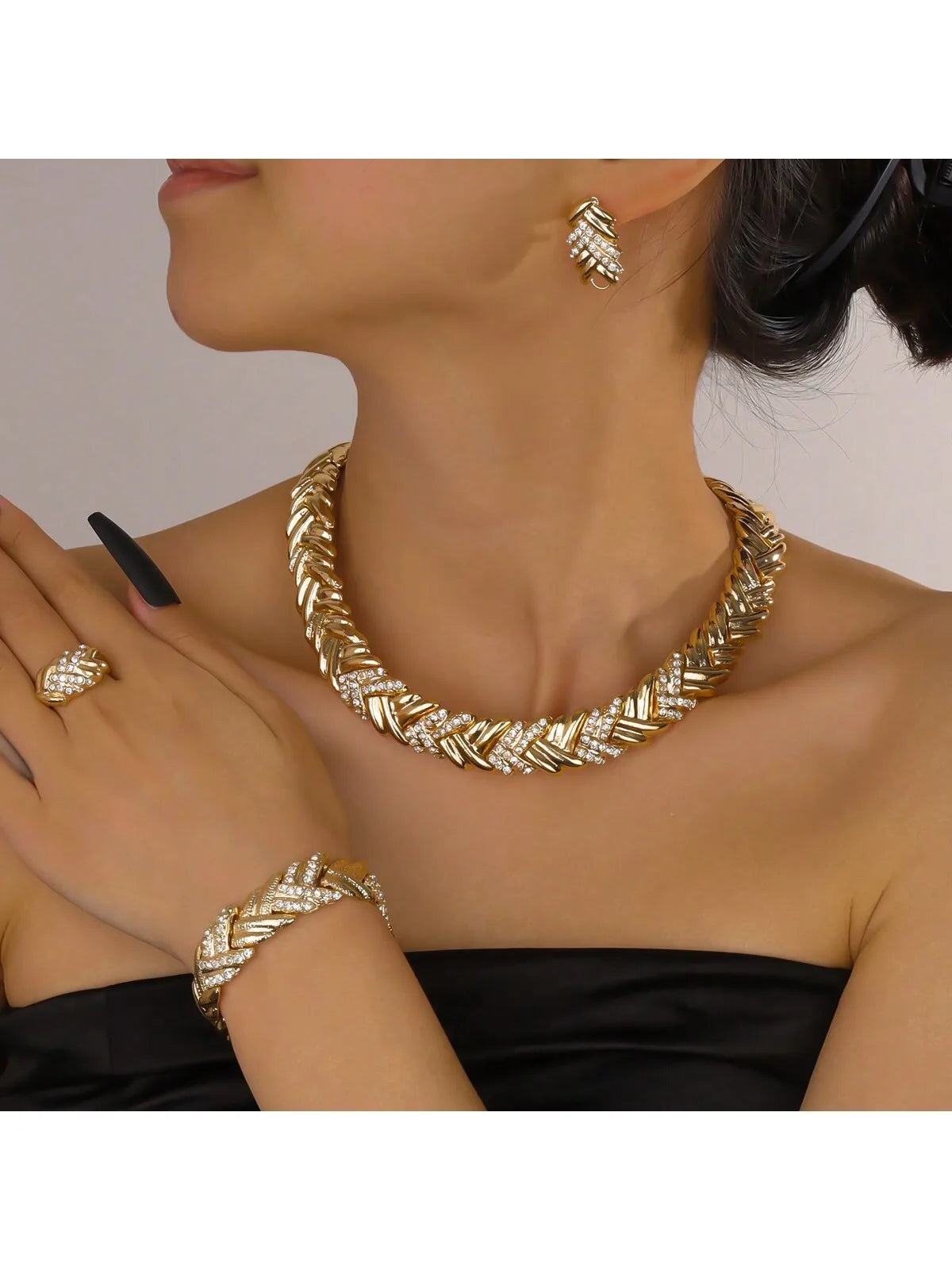 Fleuroux® | Ensemble de bijoux en or luxueux
