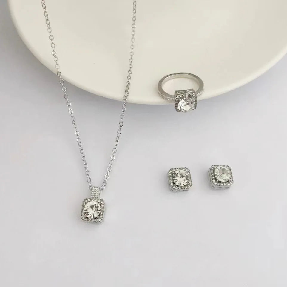 Ensemble de Bijoux Luxueux Double