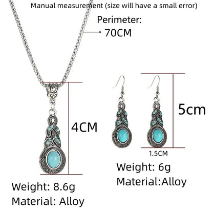 Ensemble de bijoux Vintage Turquoise Stenar
