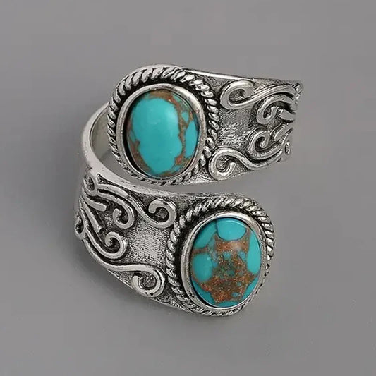 Bague Turquoise Vintage Élégante