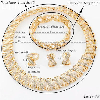 Fleuroux® | Ensemble de bijoux en or luxueux