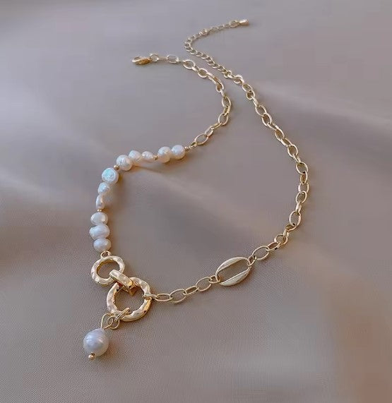 Collier en Perles d'Eau Douce Naturelles