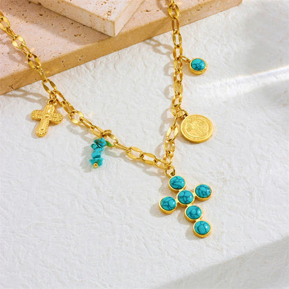 Collier Croisé Turquoise Exclusif