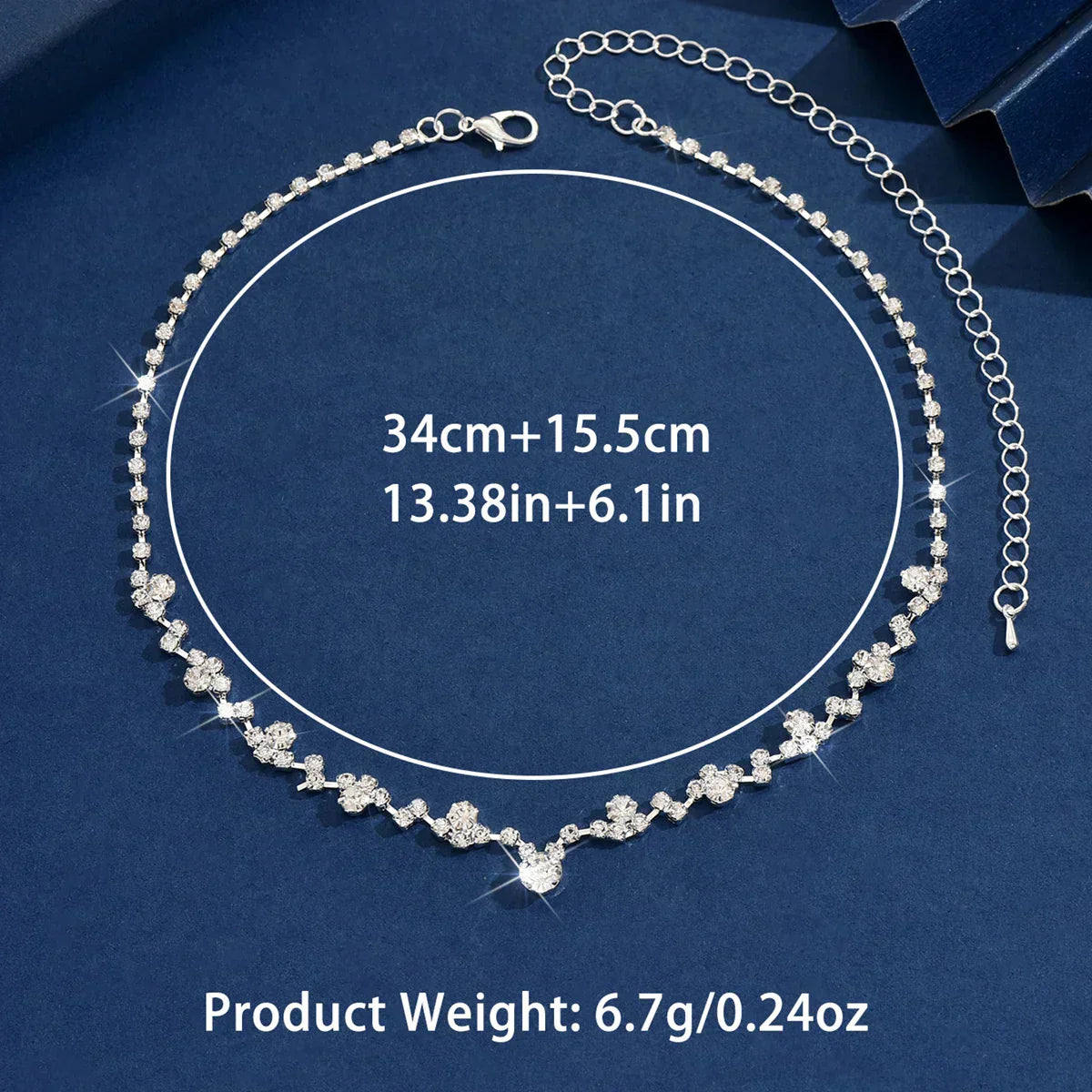 Collier de mariée élégant avec des diamants