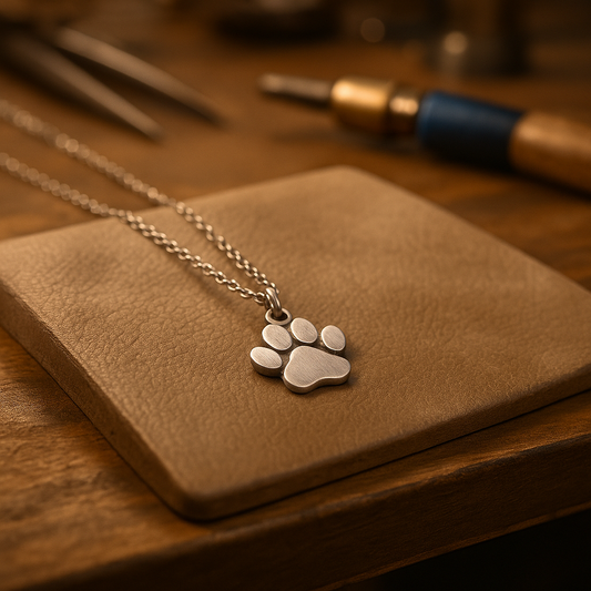 Collier Élégant en Argent avec Patte