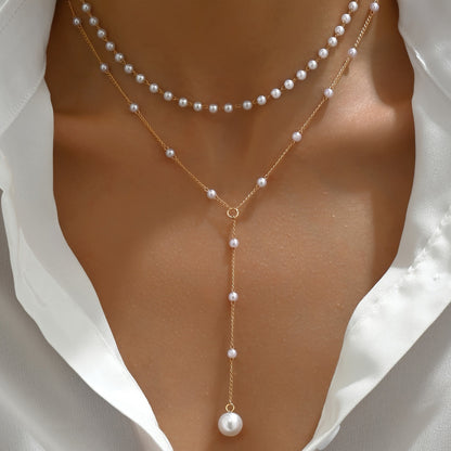 Fleuroux® | Collier à perles double fait main