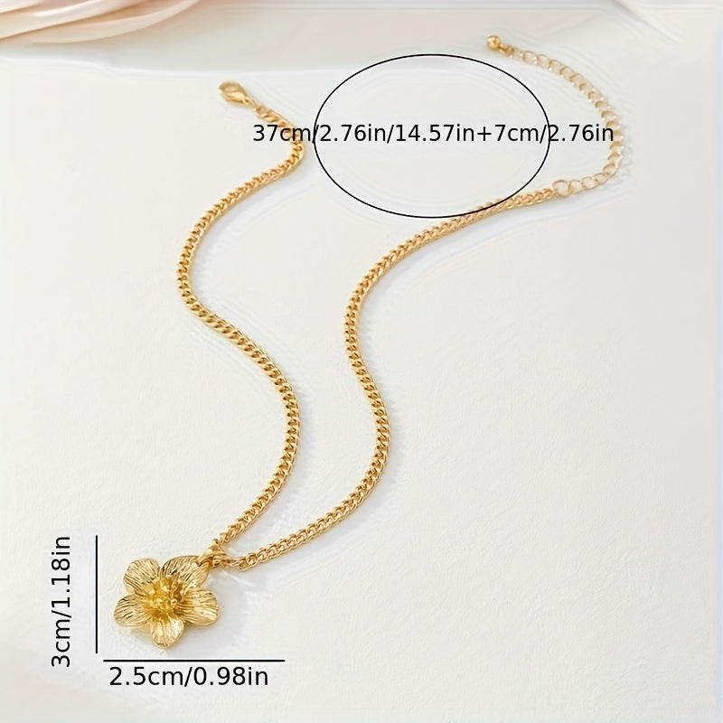 Fleuroux® | Collier de Fleurs en Or Fait Main