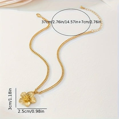 Fleuroux® | Collier de Fleurs en Or Fait Main