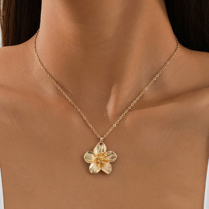 Fleuroux® | Collier de Fleurs en Or Fait Main