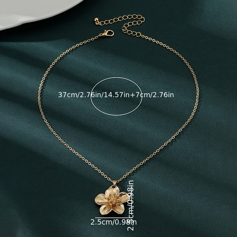 Fleuroux® | Collier de Fleurs en Or Fait Main