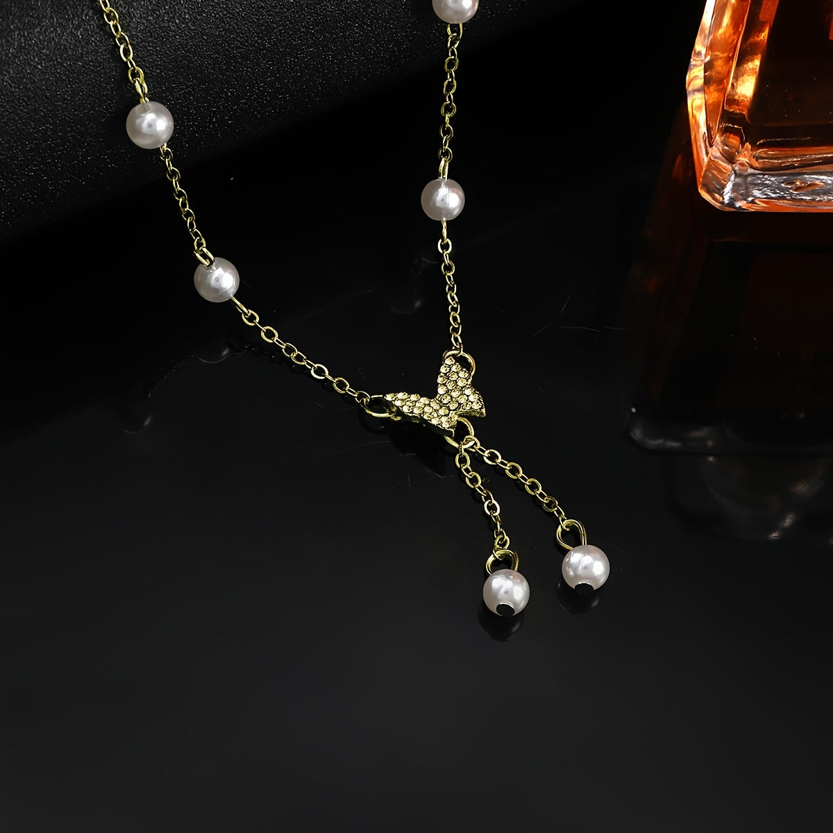 Fleuroux® | Collier en Papillon Fait Main avec Détails en Perles