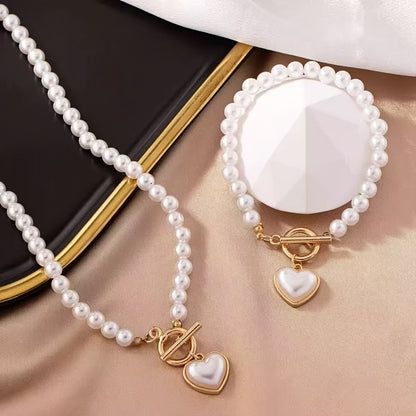 Fleuroux®| Ensemble de perles fait main avec pendentif en forme de cœur
