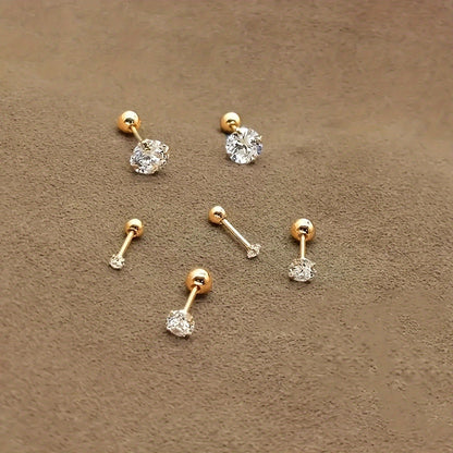 Ensemble de 3 paires de boucles d'oreilles élégantes