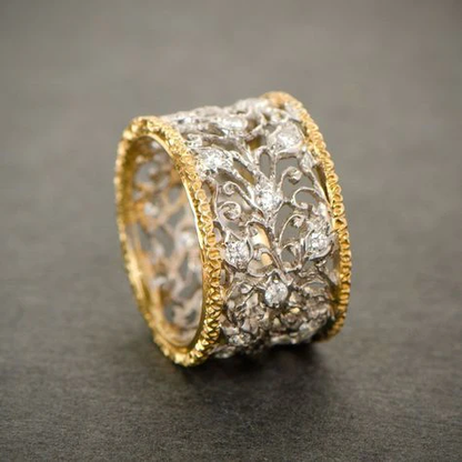 Bague vintage en zirconium