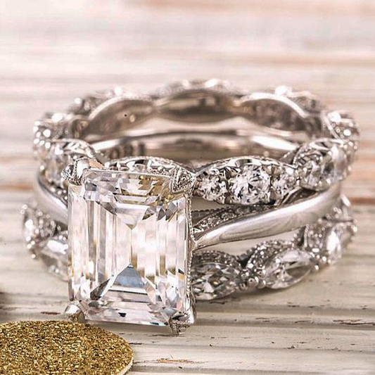 Bague en Argent Vintage Brillante
