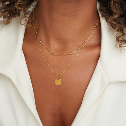 Collier à disques superposés