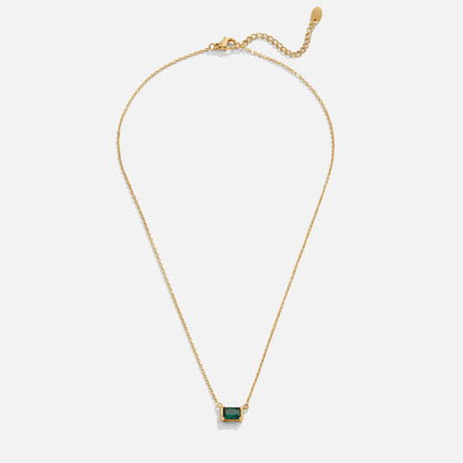 Collier en Émeraude Verte