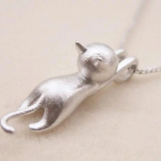 Chaîne ludique avec des chatons en argent 925