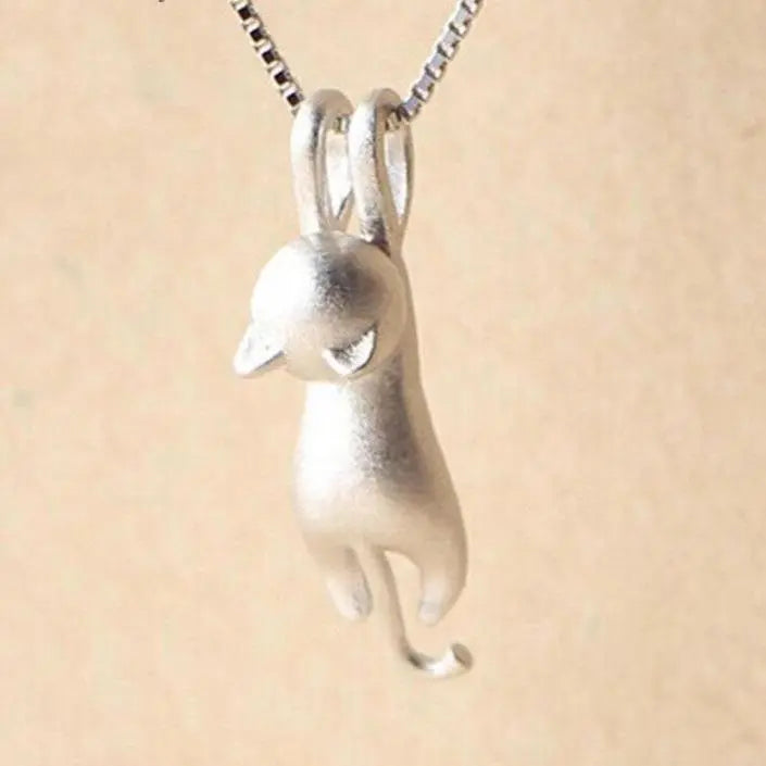 Chaîne ludique avec des chatons en argent 925