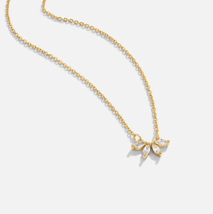 Collier Feuille de Cristal
