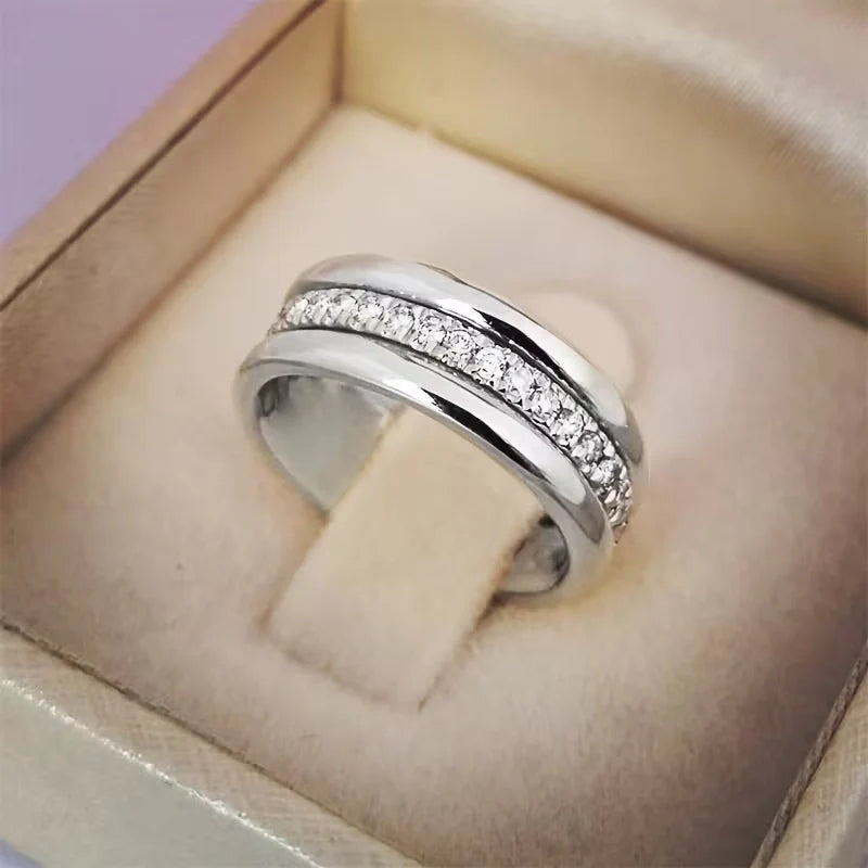 Nadia | Bague Femme avec Zirconia Étincelante